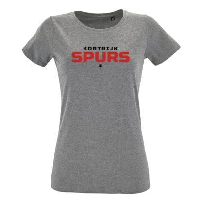 tshirt dames grijs kortrijk spurs